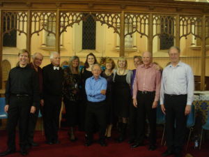 The Street Singers following a concert at Holy Trinity