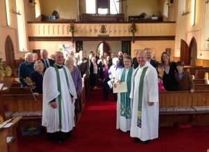 Sue Morrell becomes Associate Rector with Anthony Carr and Archdeacon Clive Mansell